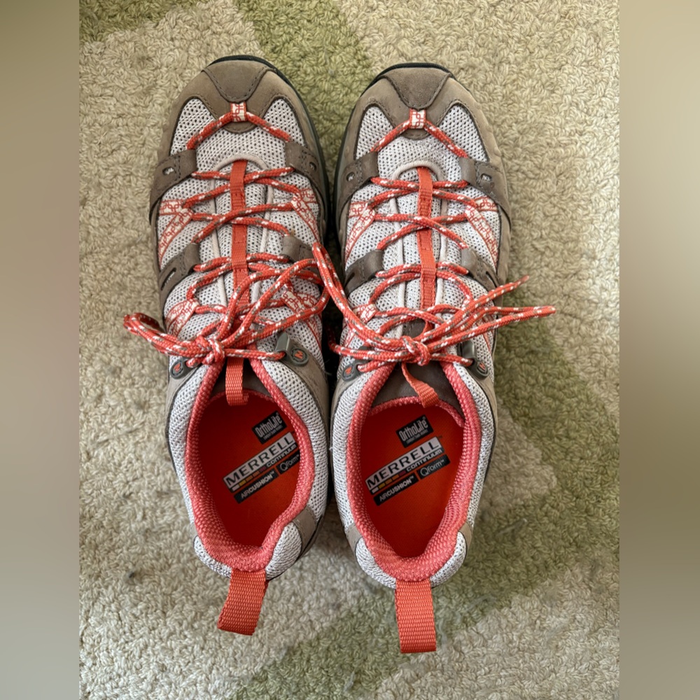 Merrell Siren Sport Brindle/Coral Hiking Shoes Sz 8.5 J6156 EUC